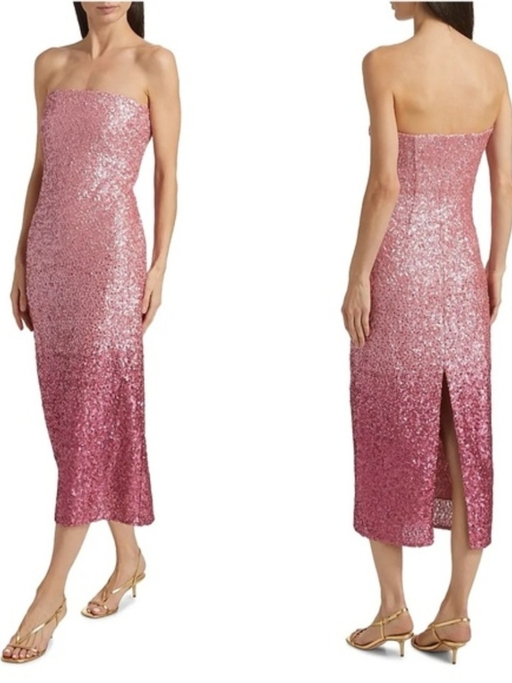 LoveShackFancy Stasia Dress Pink Ombre